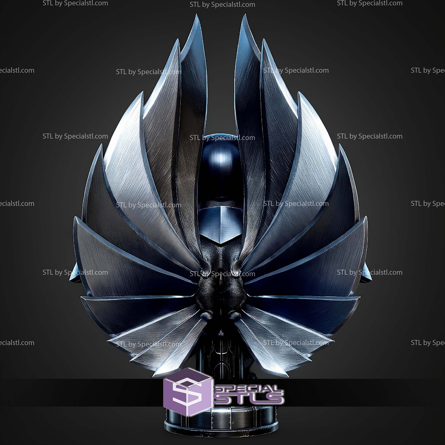 Darkhawk Marvel Hero Portrait Bust 194mm STL Files 3D Model — view 3