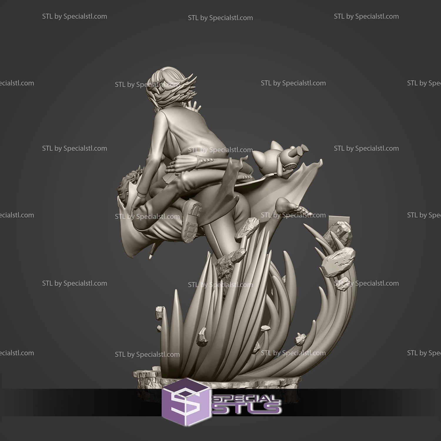 Ayase Okarun DanDaDan 3D Print Files STL Model — view 5