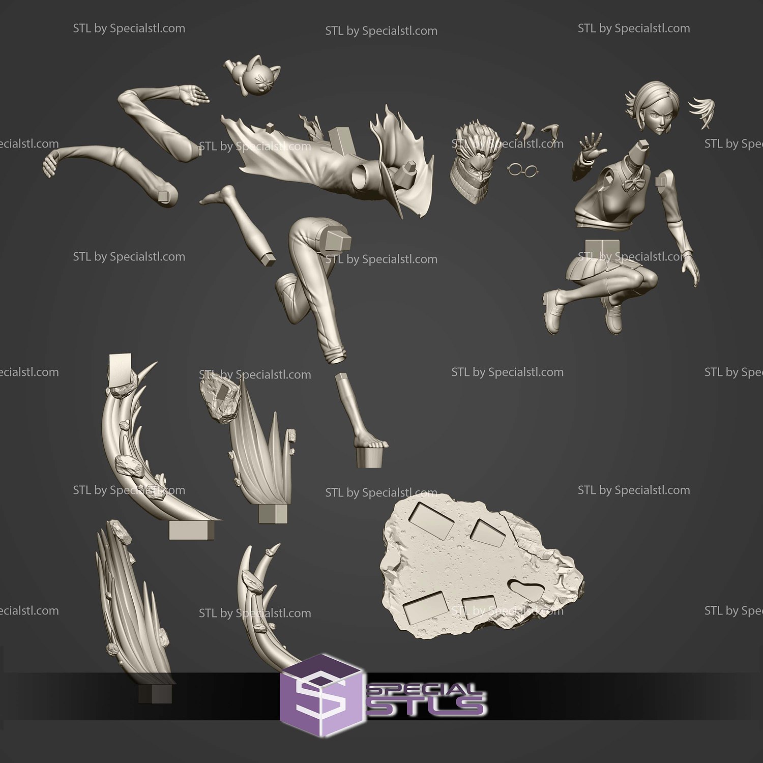 Ayase Okarun DanDaDan 3D Print Files STL Model — view 7
