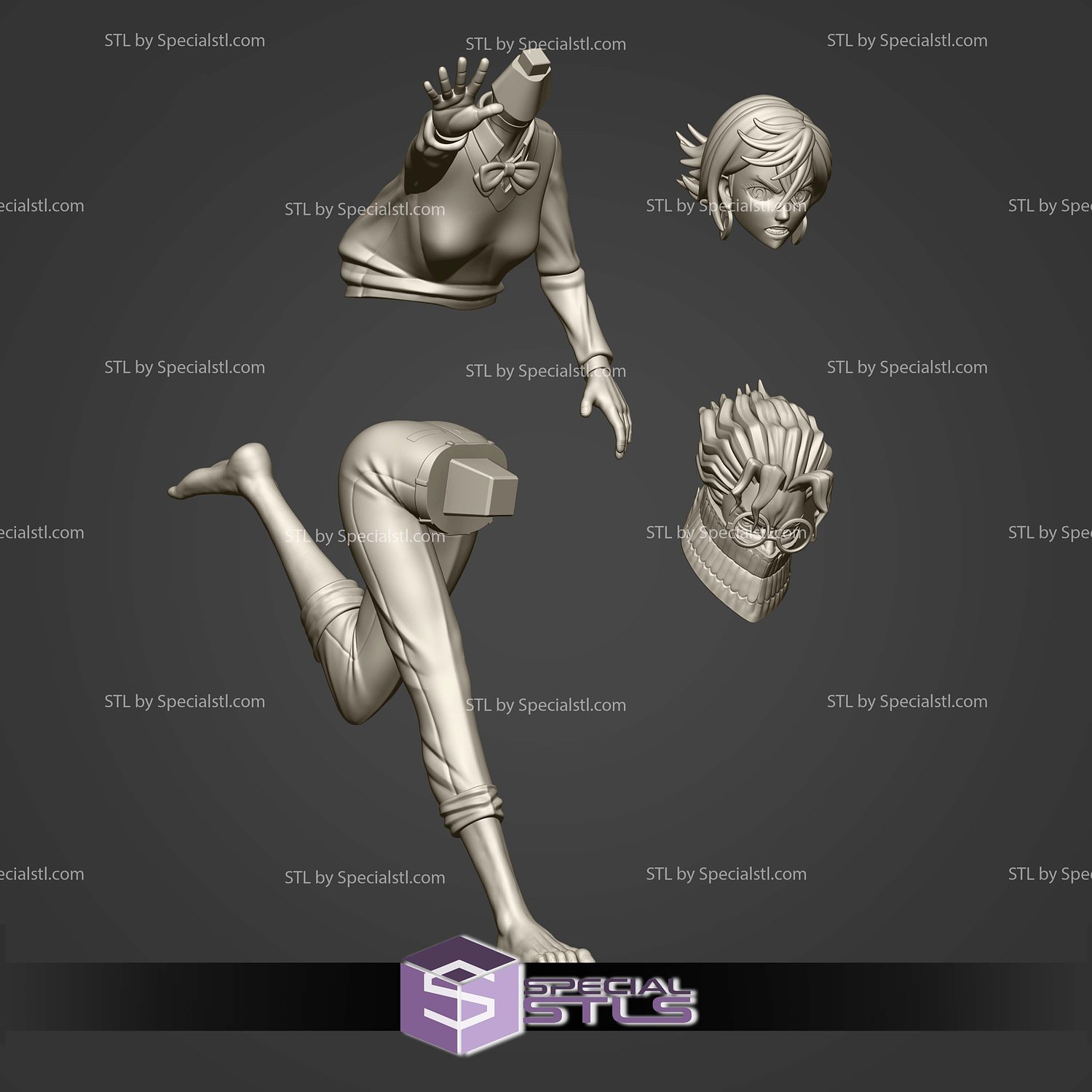 Ayase Okarun DanDaDan 3D Print Files STL Model — view 8