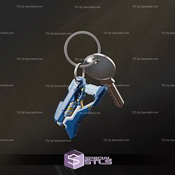 Star Lord Gun Keychain Marvel Rivals STL Files 3D Model