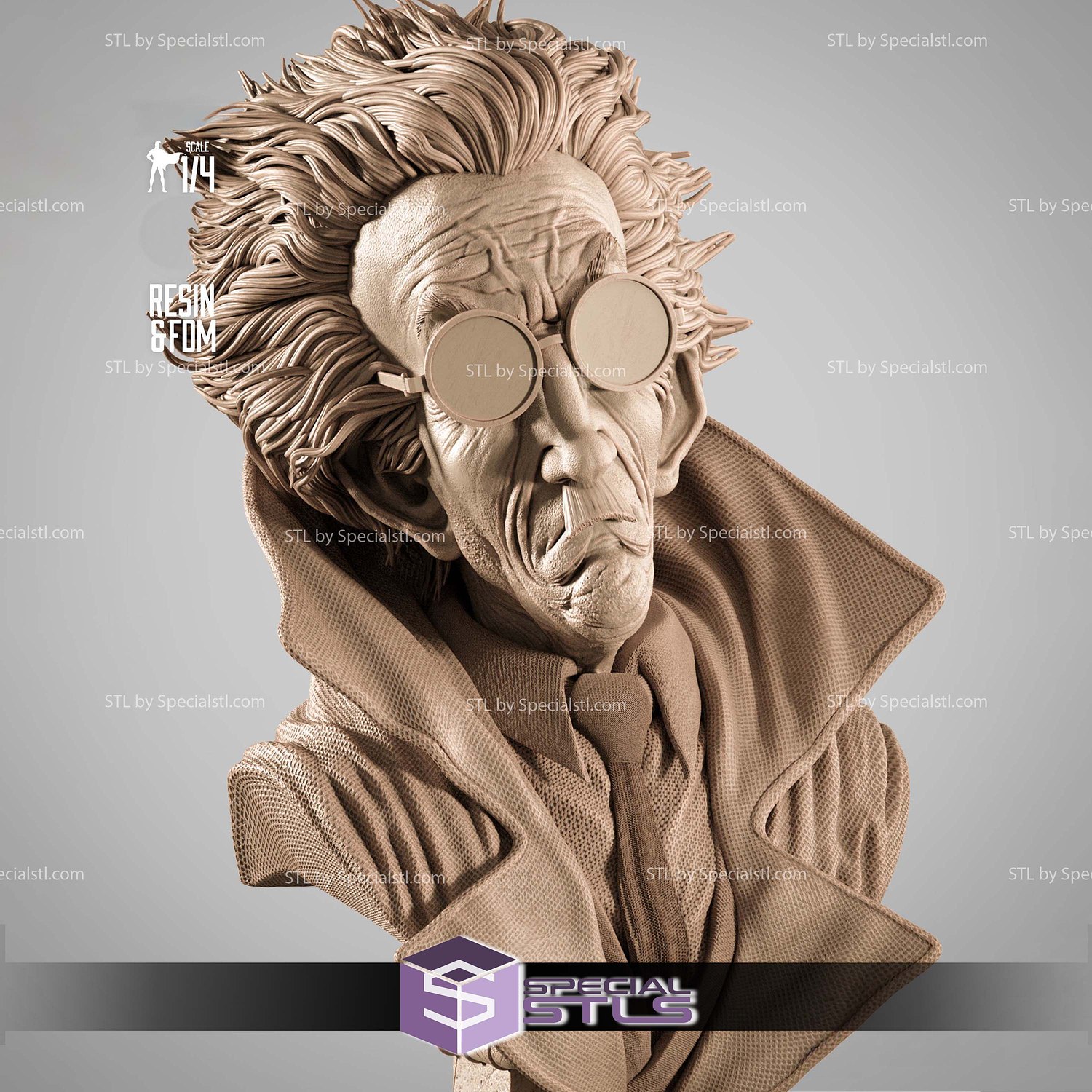 Maximilian Twitch Williams Spawn Portrait Bust 3D Printer Files STL Model — view 2