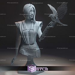 Songbird Cyberpunk 2077 Bust STL Files 3D Model