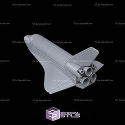 Basic STL Vehicle Foldable Space Shuttle 3D Model