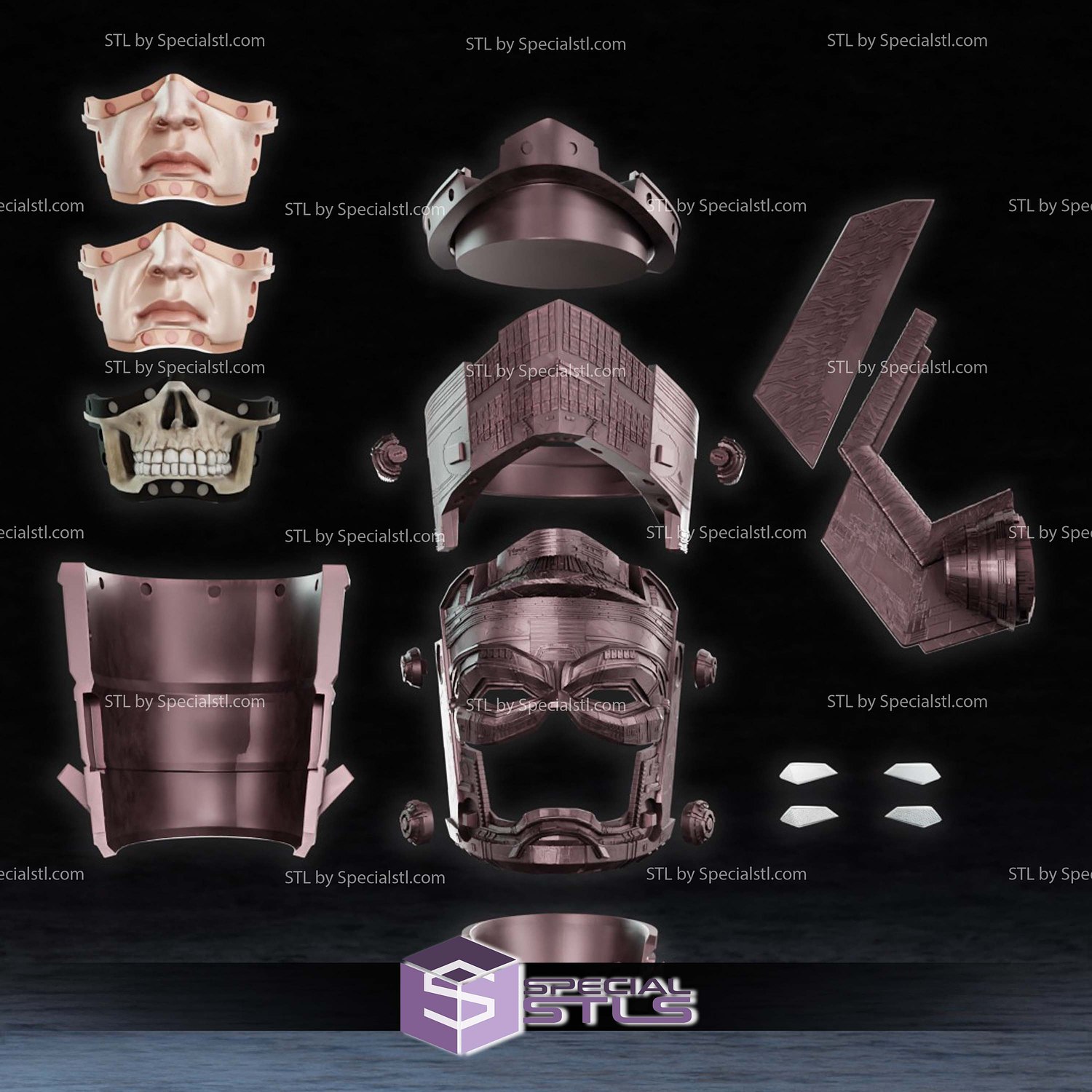 Galactus Popcorn Bucket STL Files 3D Model — view 6