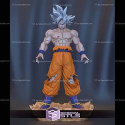 Goku Ultra Instinto Standalone 3D Printer Files STL Model