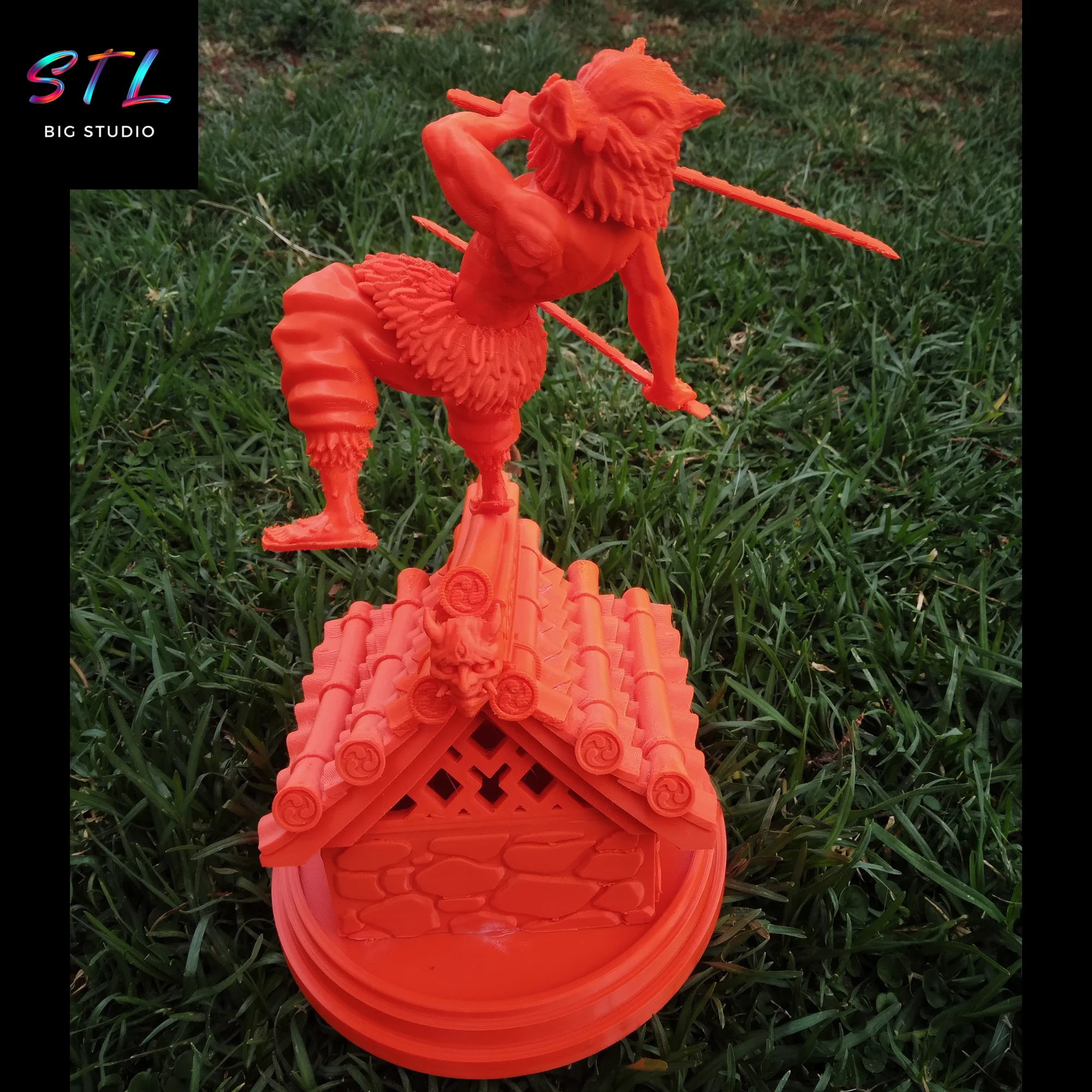 Inosuke Hashibira STL | 3D Printable Figure | Demon Slayer: Kimetsu no Yaiba Model — view 2