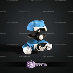 Super Basic Pokemon Poliwrath Pokeball 3D STL Model