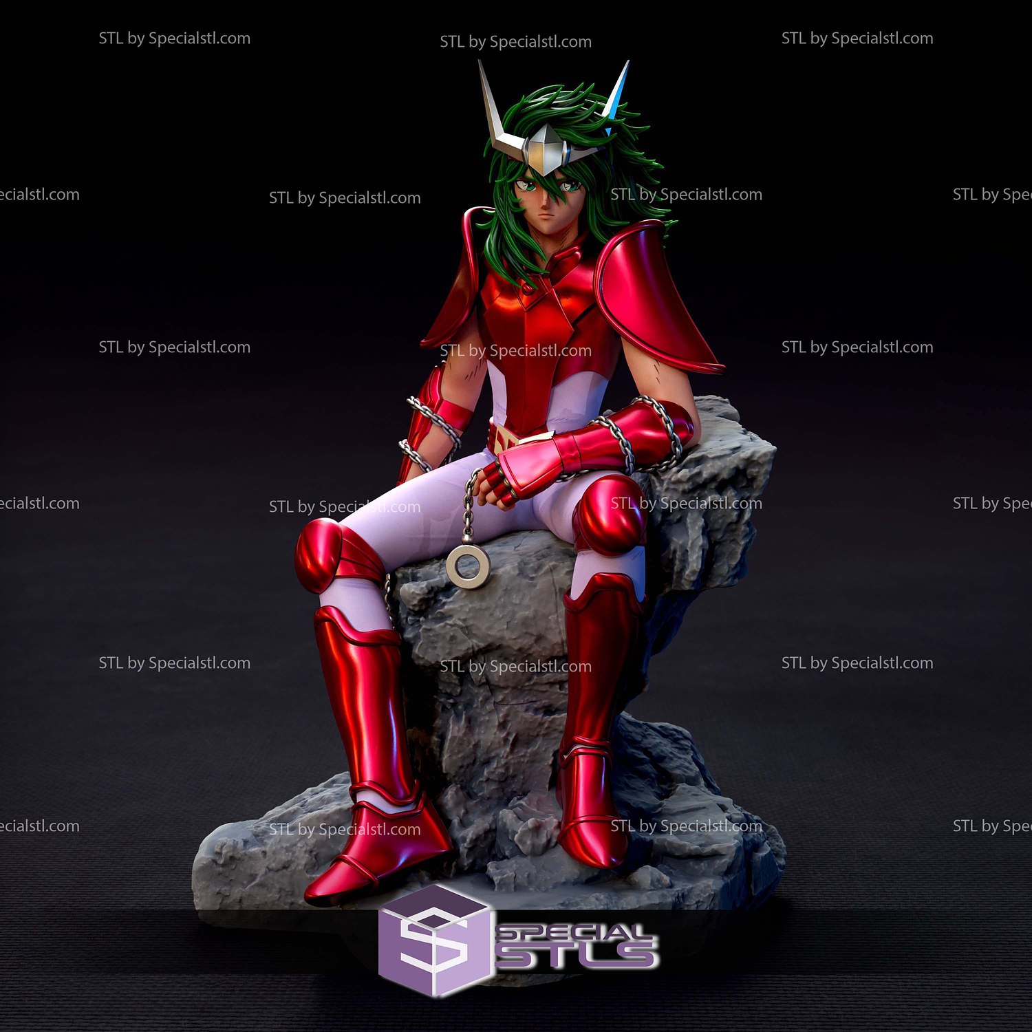 Andromeda Shun 1-6 Scale Sculptures 3D Printing STL Model — view 3