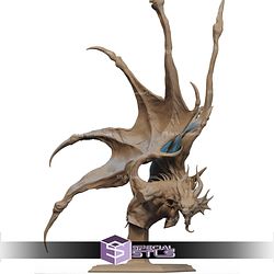 Mysterious Dragon Bust STL Files 3D Model