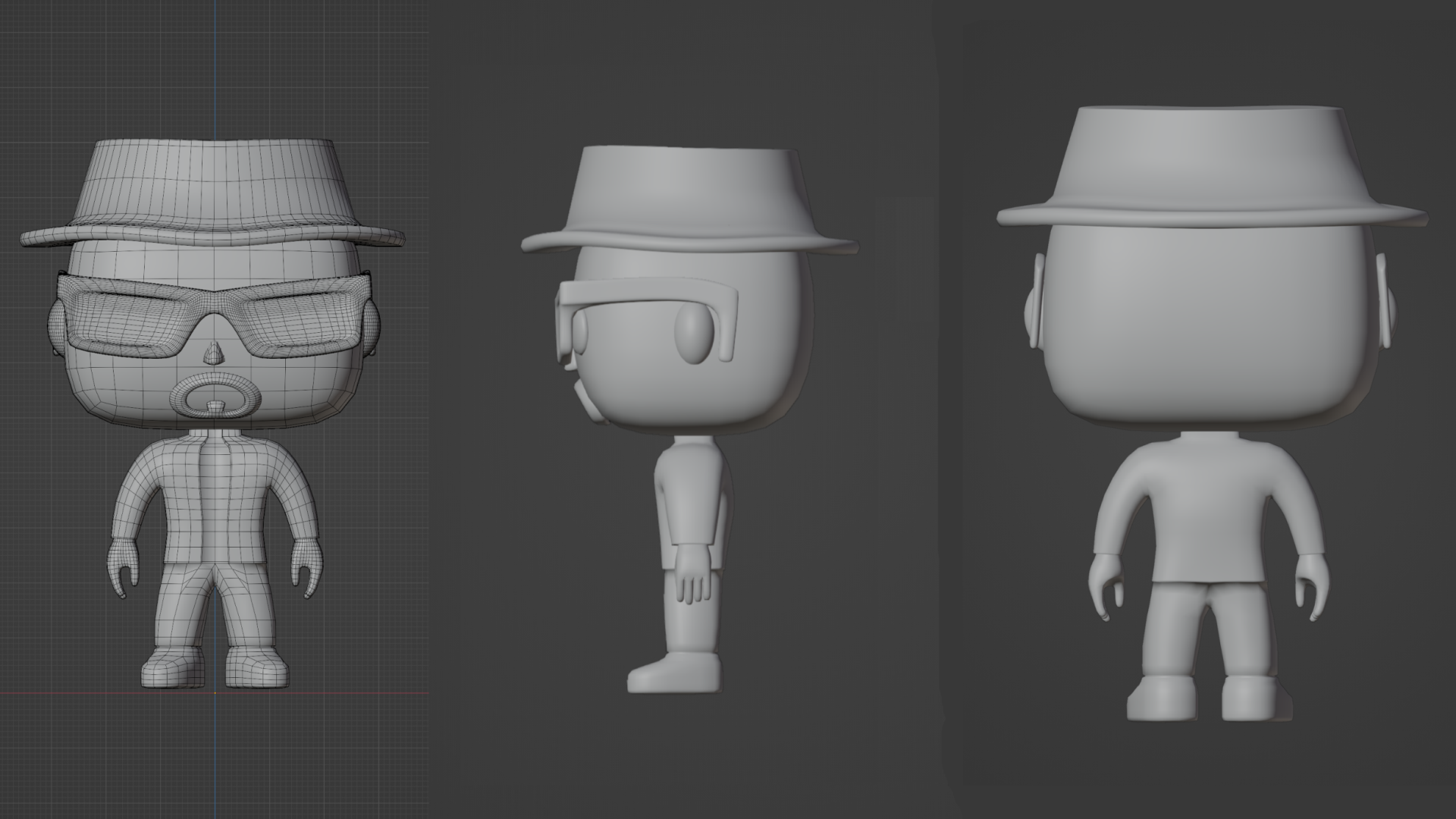 Funko Pop Heisenberg Crystal Edition / Special Edition 3D STL Model