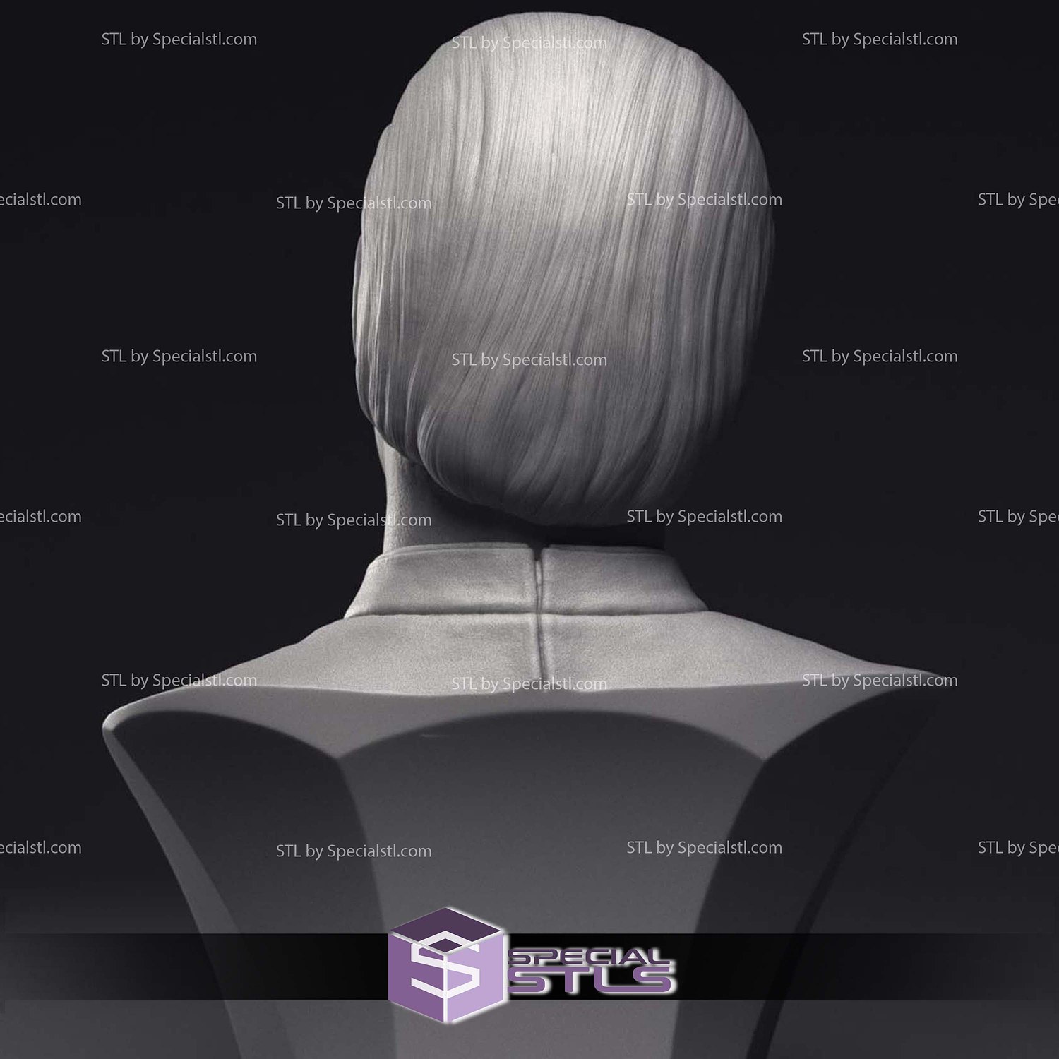 Brent Spiner LT Commander Data Bust 3D Printing Models STL Model — view 5