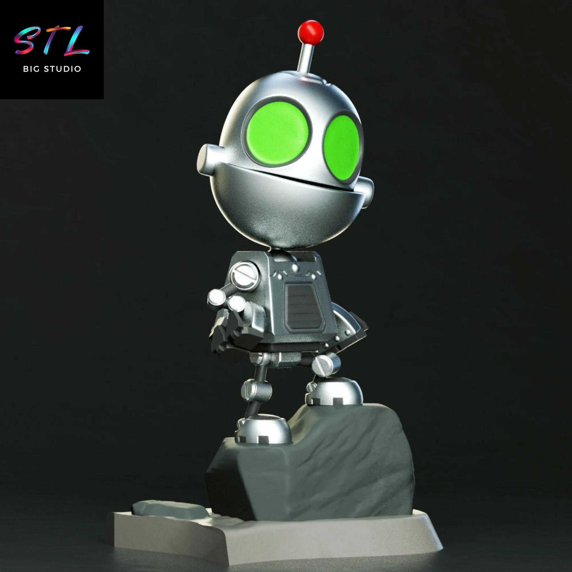 Clank Chibi STL | 3D Printable Figure | Ratchet & Clank Model — view 1