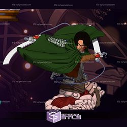Levi in Battle Bust 3D Printer Files STL Model