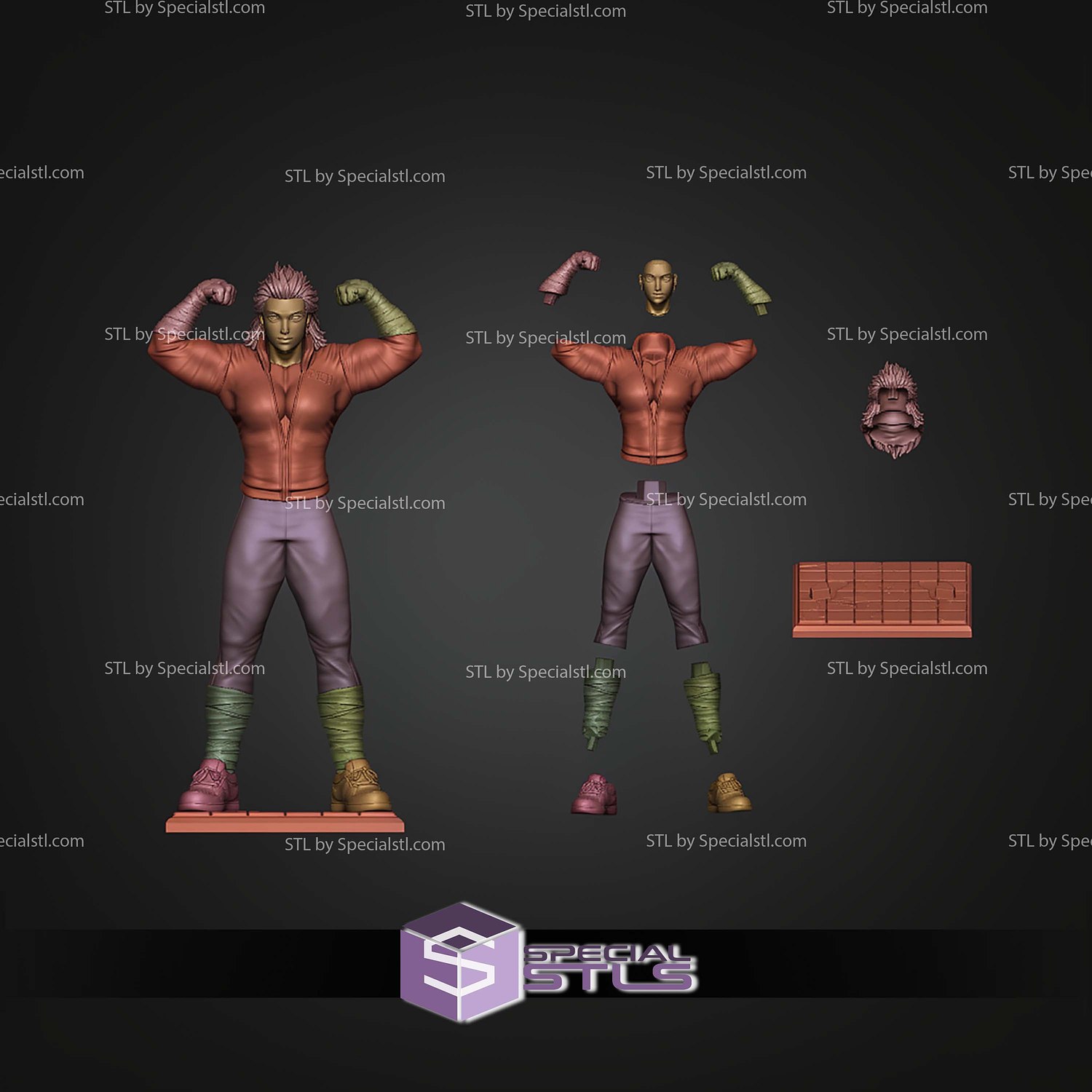 Noi Dorohedoro 314mm STL Files 3D Model — view 3