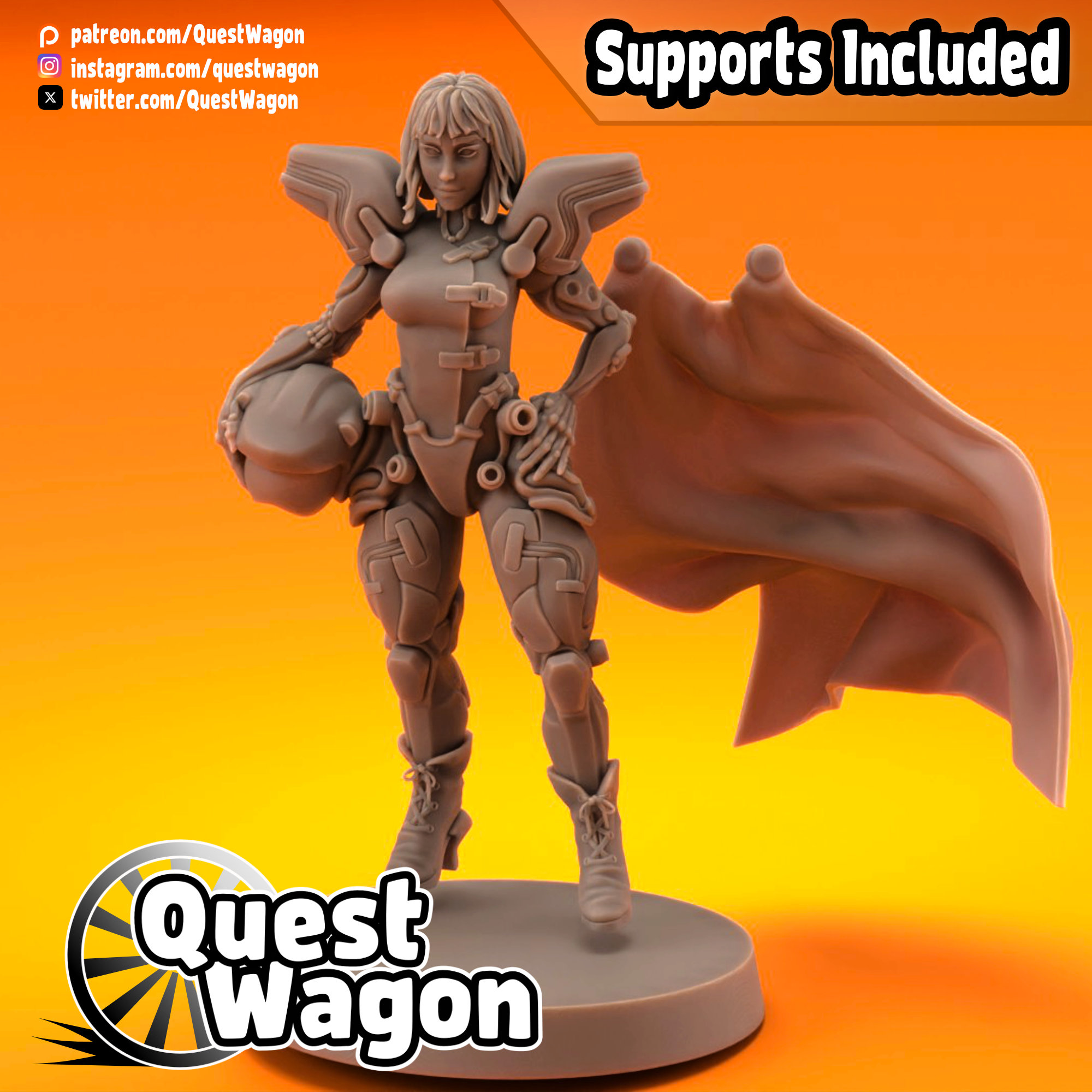 Starship Pilot 3D STL Model — view 4