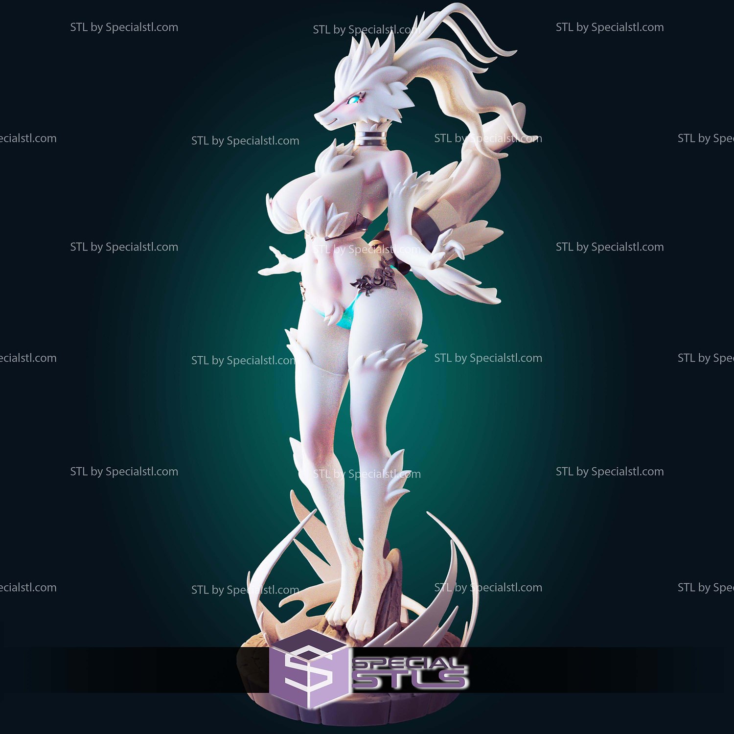 Reshiram Pokemon Alternative STL Files 3D Model — view 3
