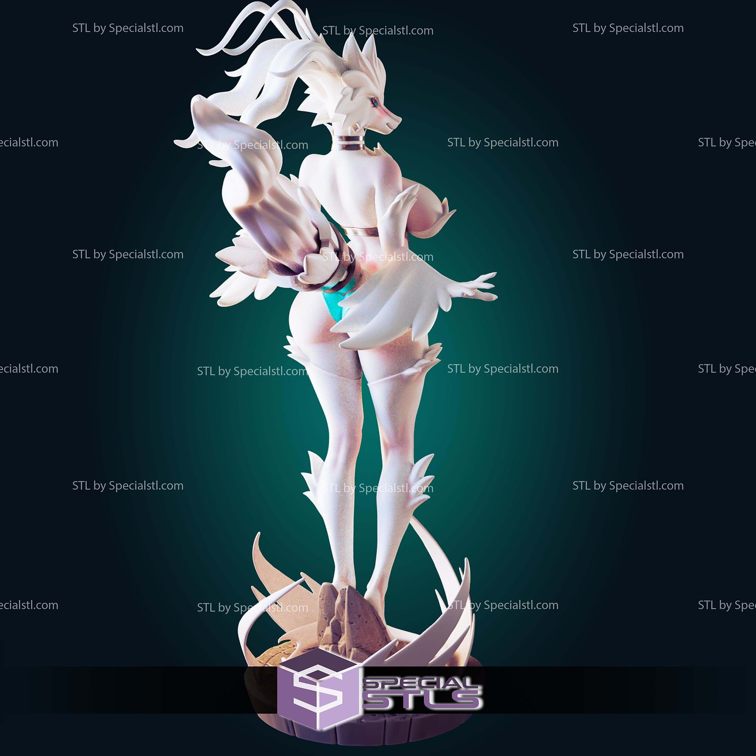 Reshiram Pokemon Alternative STL Files 3D Model — view 4