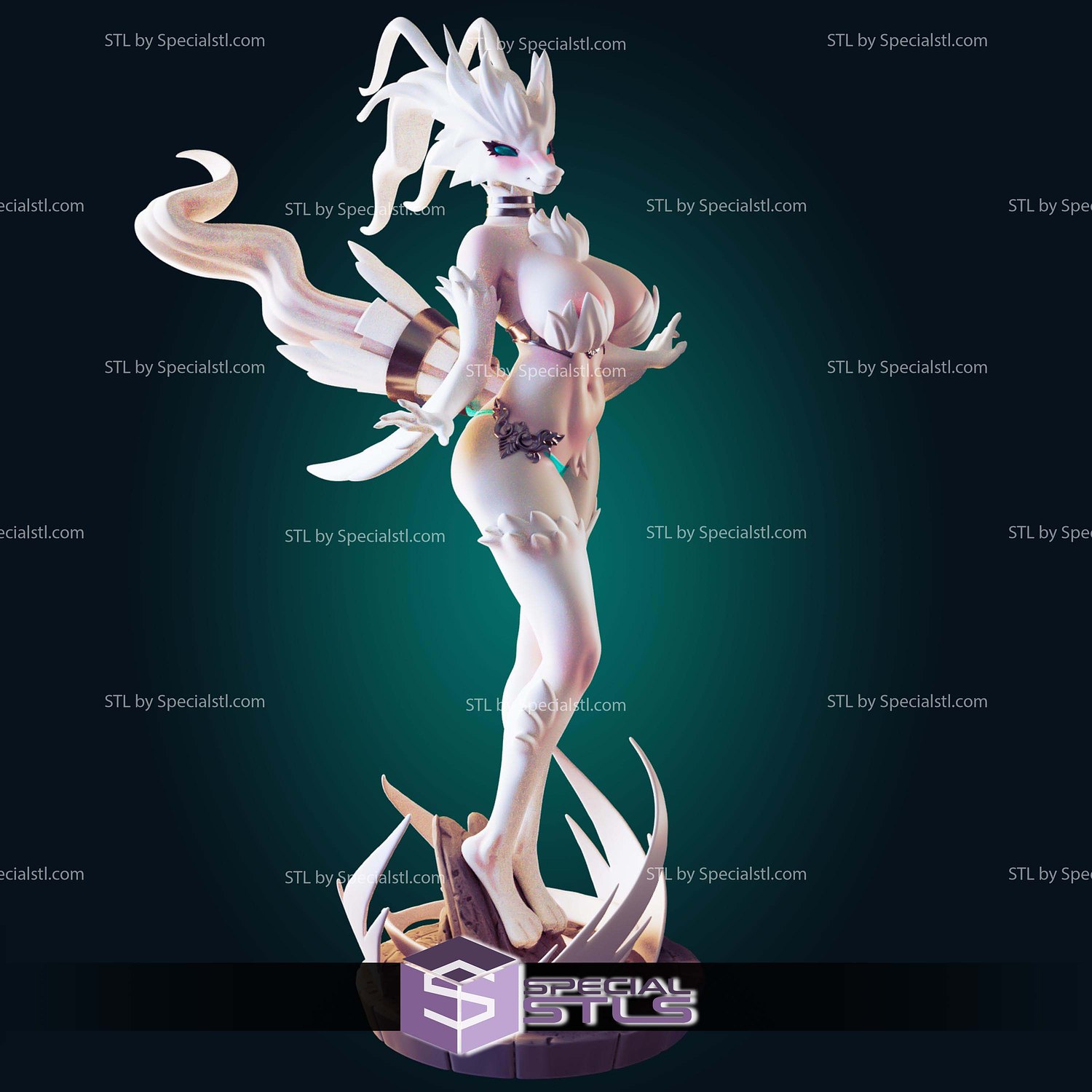 Reshiram Pokemon Alternative STL Files 3D Model — view 5