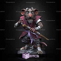 Master Splinter STL Miniatures 3D Model
