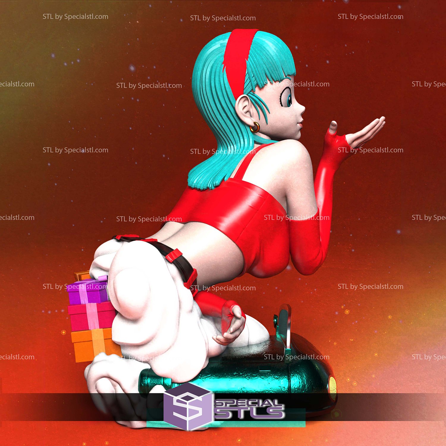 Bulla Vegeta Daughter Bust 3D Printer Files STL Model — view 2