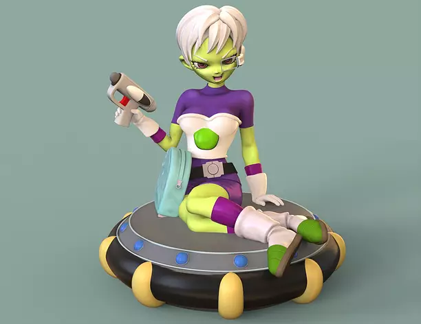 Cheelai with the blaster 3D FBX Model