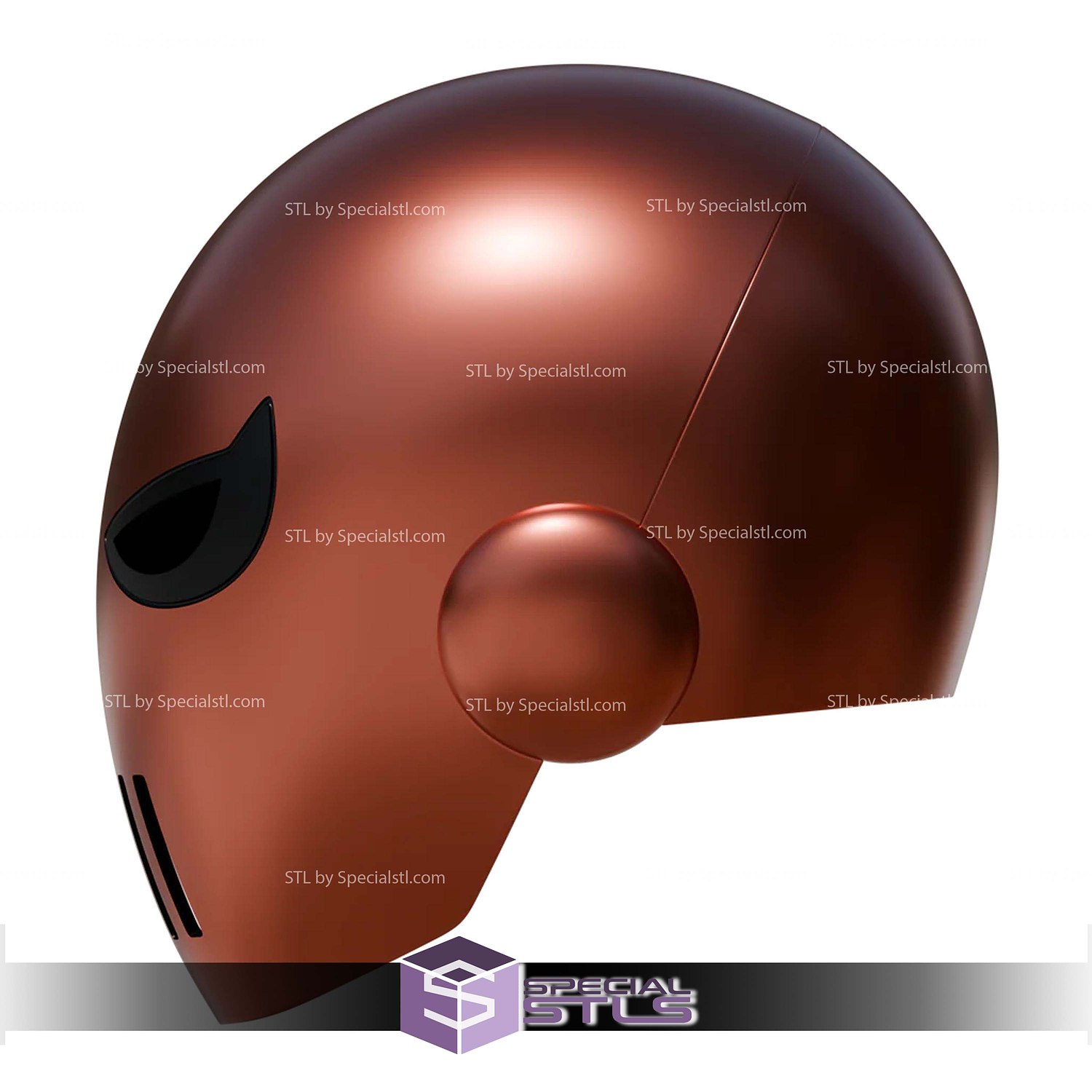 Cosplay STL Files Slade Deathstroke Teen Titans Helmet 3D Model — view 2