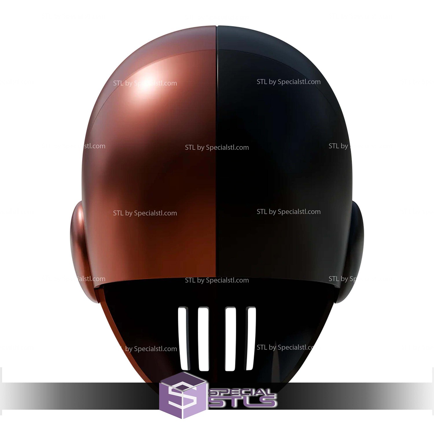 Cosplay STL Files Slade Deathstroke Teen Titans Helmet 3D Model — view 4