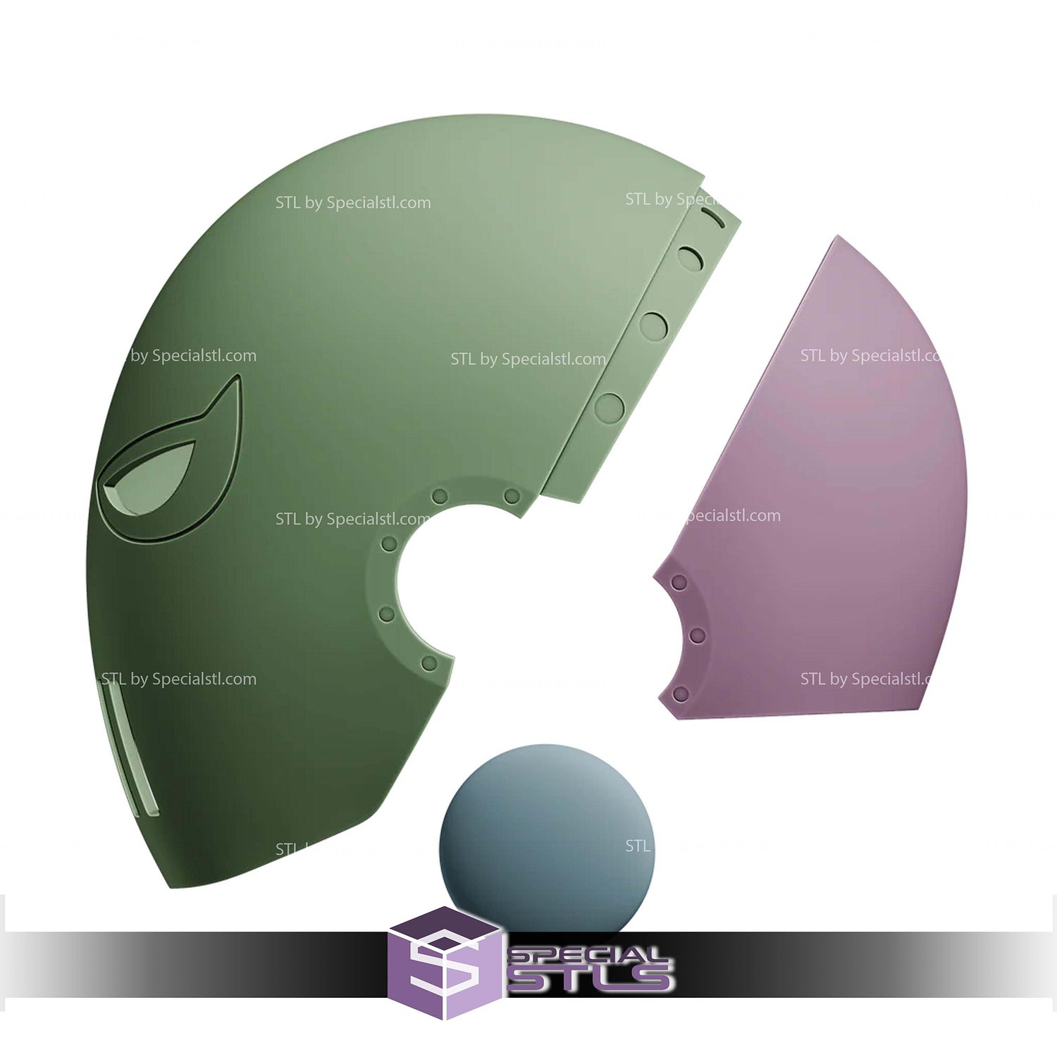 Cosplay STL Files Slade Deathstroke Teen Titans Helmet 3D Model — view 6