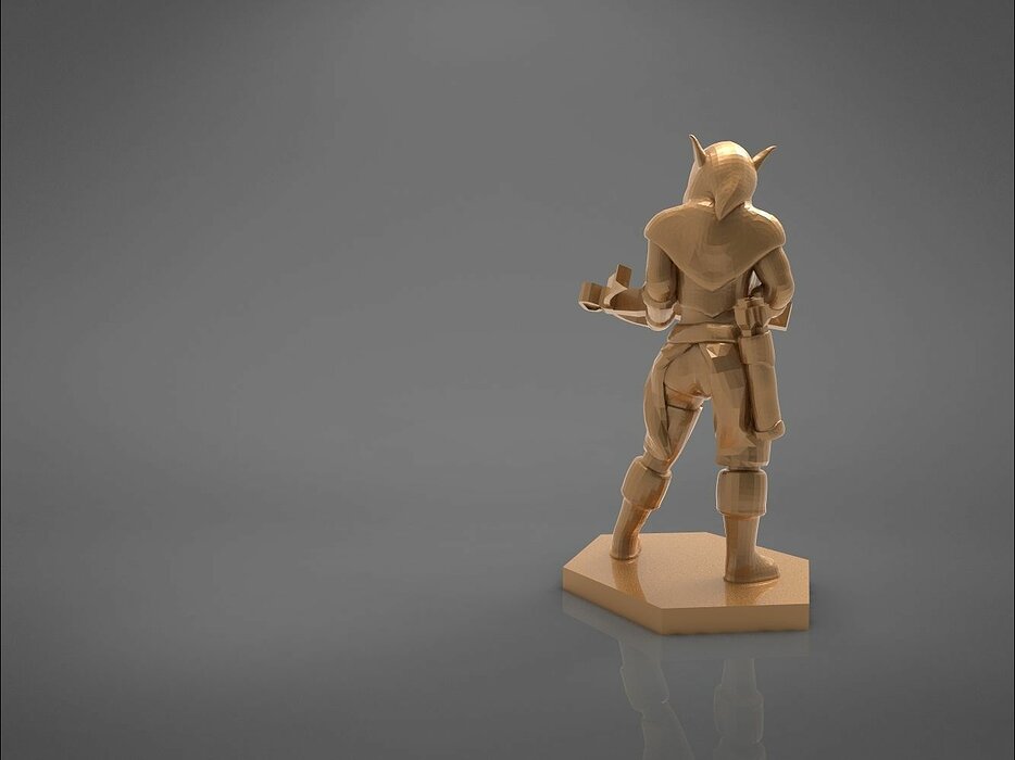 ELF RANGER FEMALE CHARACTER    GAME FIGURES 3D OBJ Model — view 2