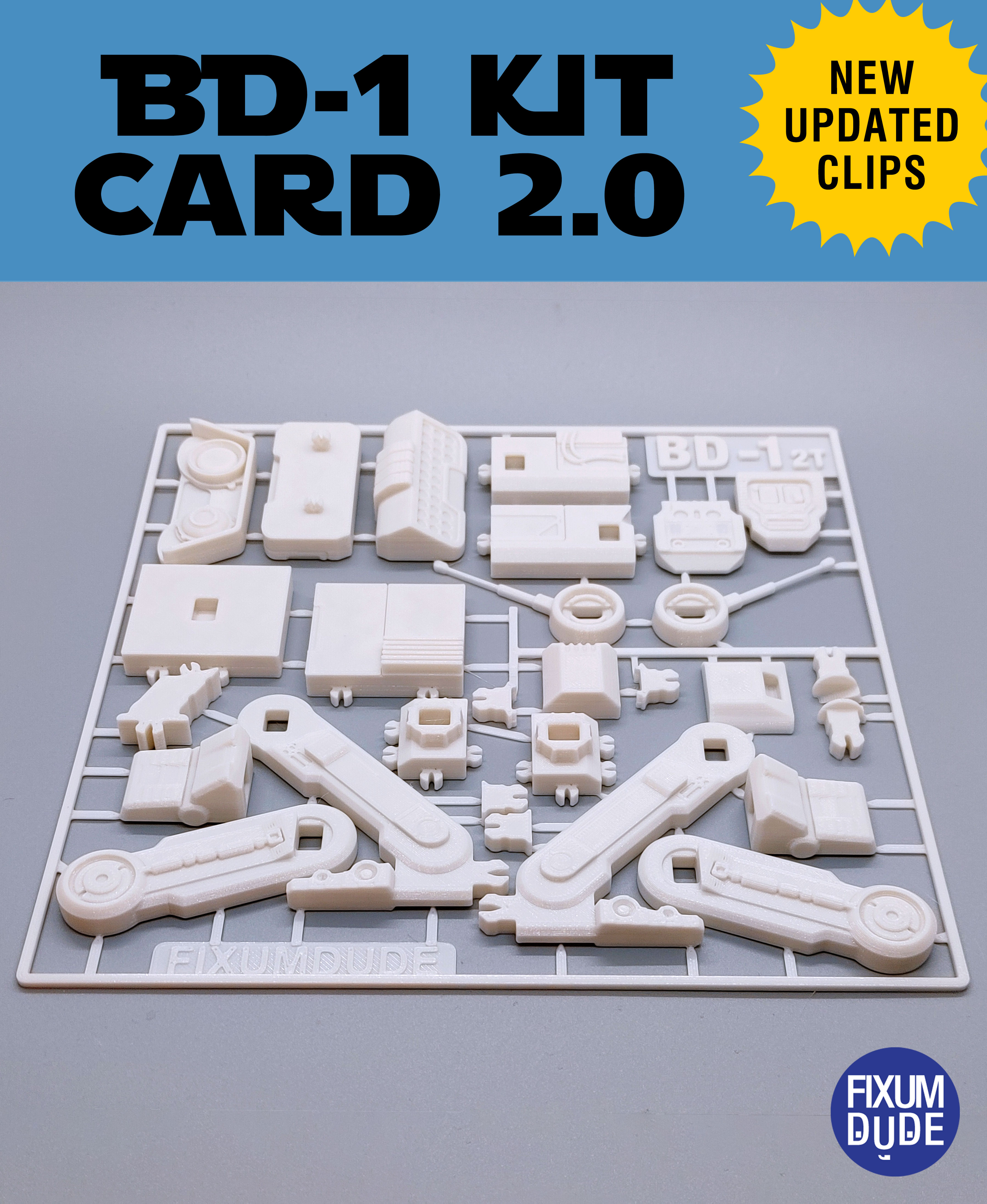 BD-1 Droid Kit Card 2.0 3D STL Model — view 8