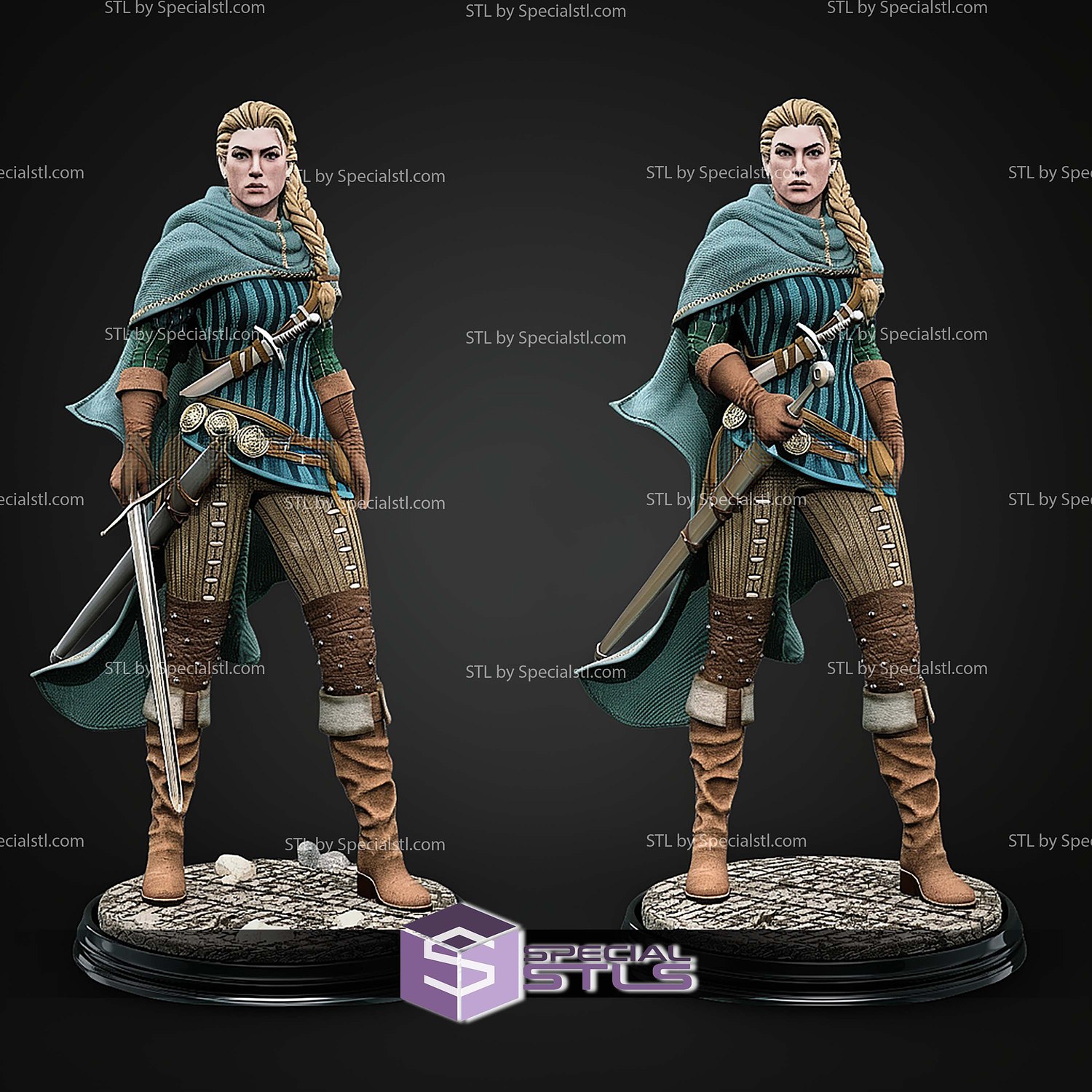 Queen Meve The Witcher STL Files 3D Model — view 2