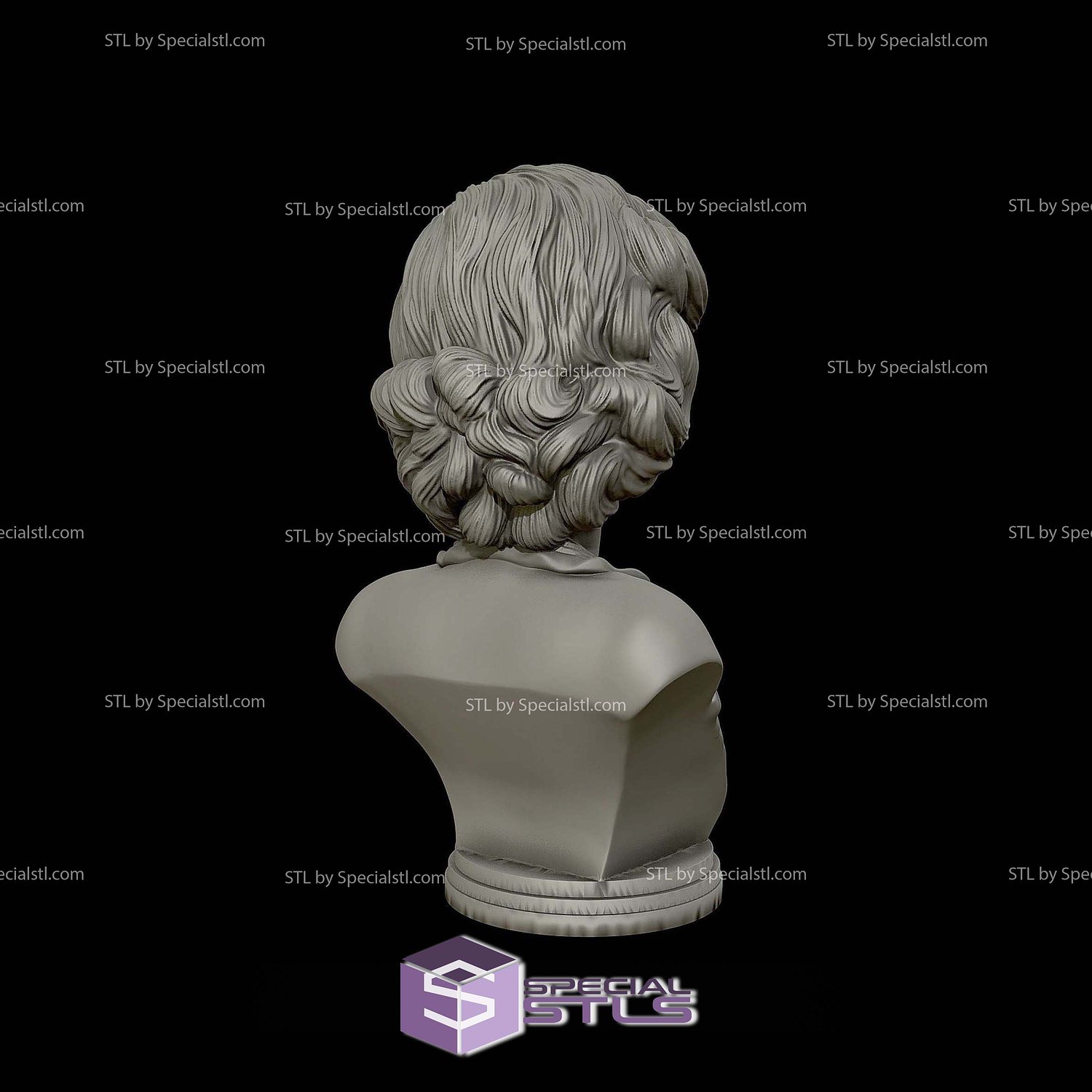 Marilyn Monroe Bust 3D Printing Models STL Model — view 3