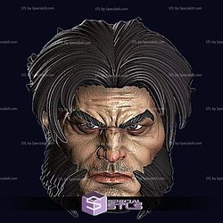 Custom Figure Head STL Collection - Wolverine Ultimate 3D Model