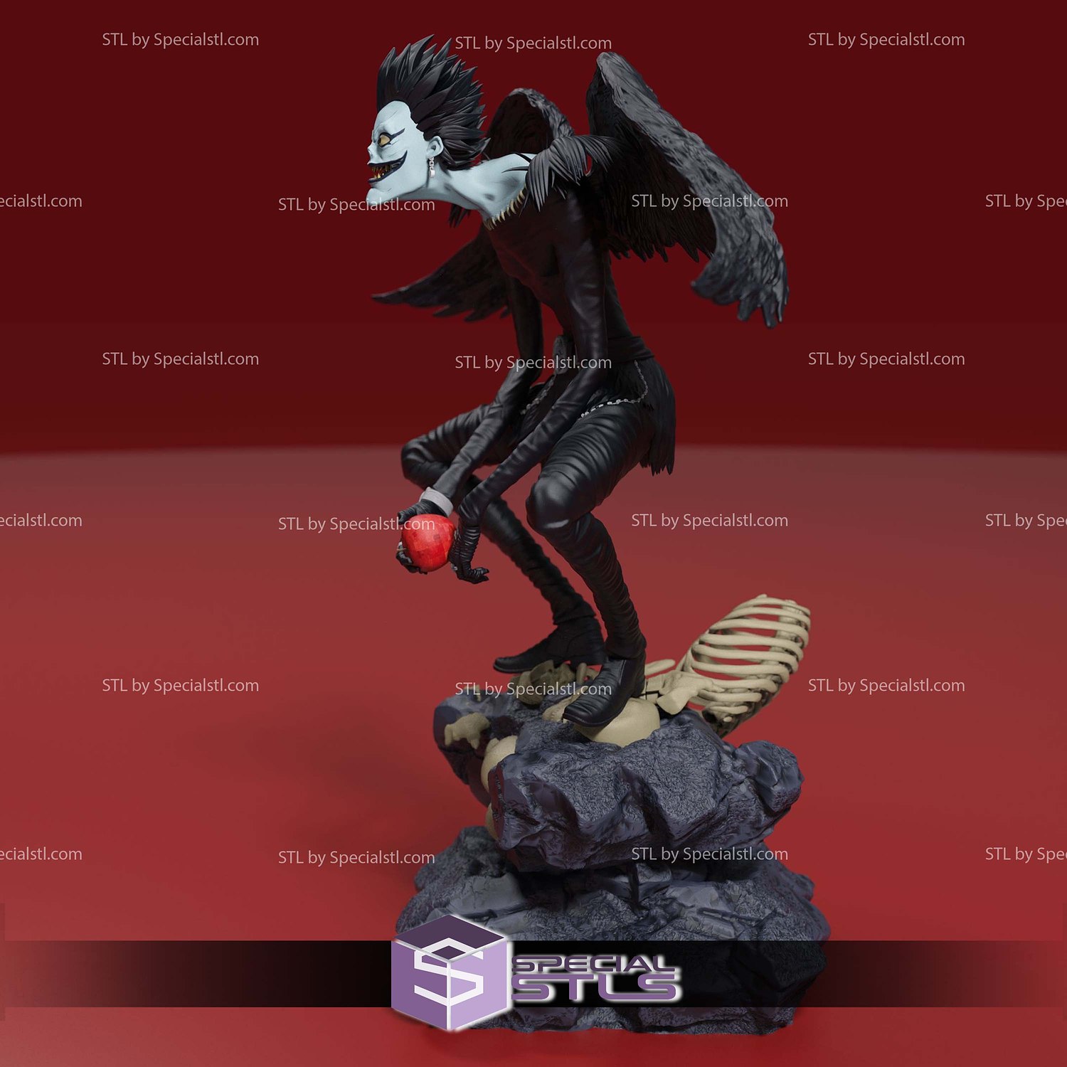 Ryuk Death Note Apple 3D Printer Files STL Model — view 2