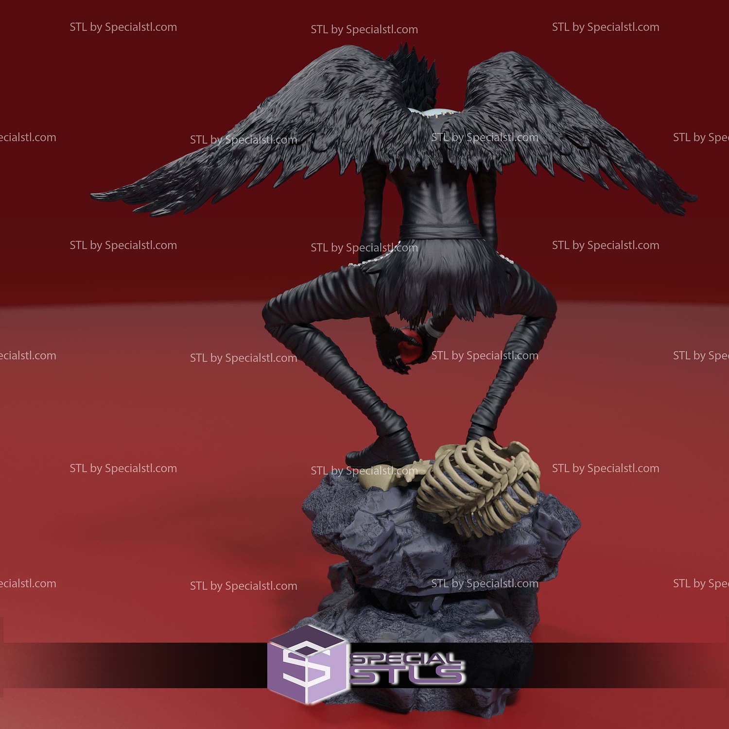 Ryuk Death Note Apple 3D Printer Files STL Model — view 3