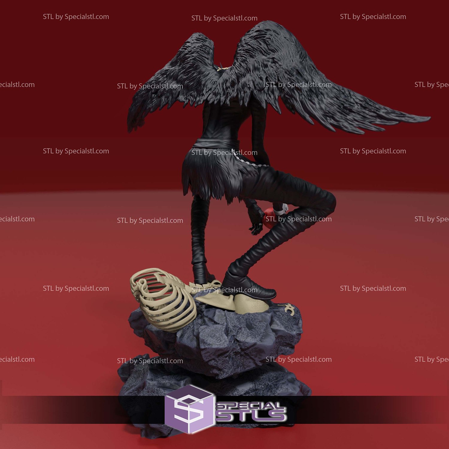Ryuk Death Note Apple 3D Printer Files STL Model — view 4