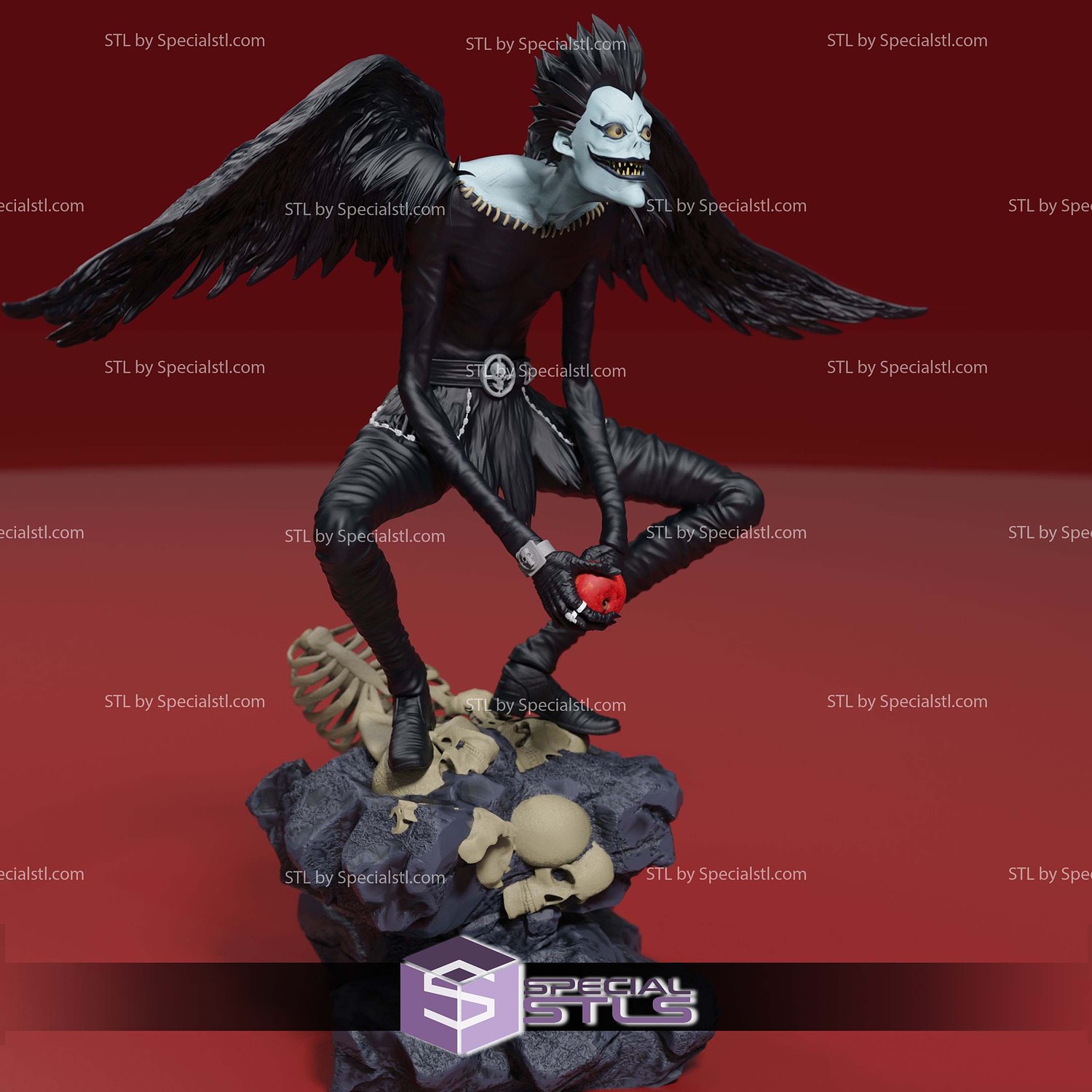 Ryuk Death Note Apple 3D Printer Files STL Model — view 5
