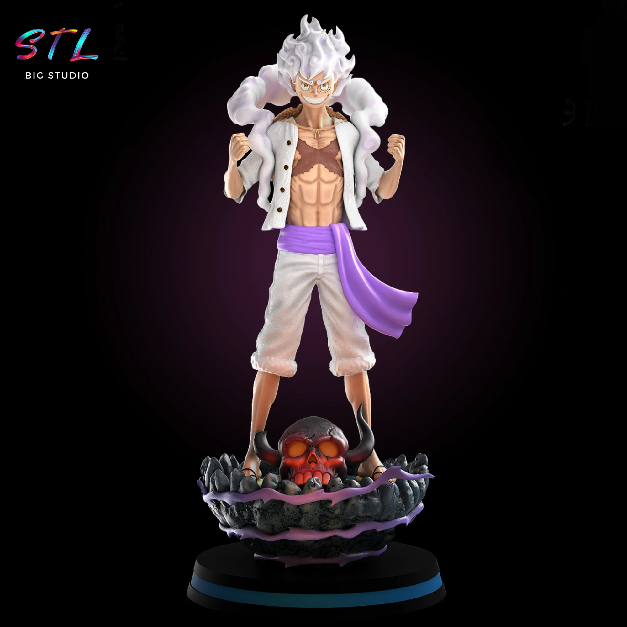 Luffy Gear 5 STL | One Piece | 3D Printable Figure Model