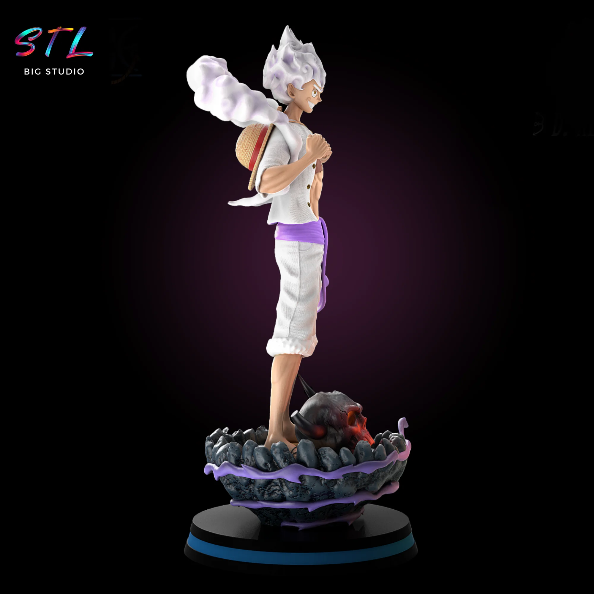 Luffy Gear 5 STL | One Piece | 3D Printable Figure Model — view 2