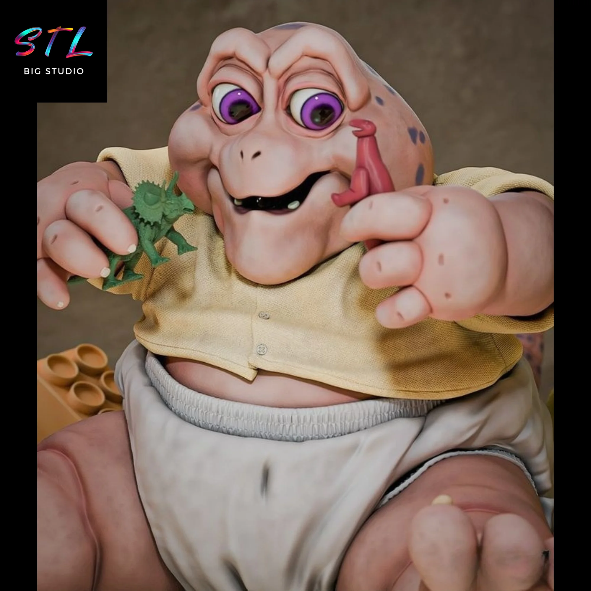 Baby Sinclair STL | Dinosaurs | 3D Printable Figure Model — view 5