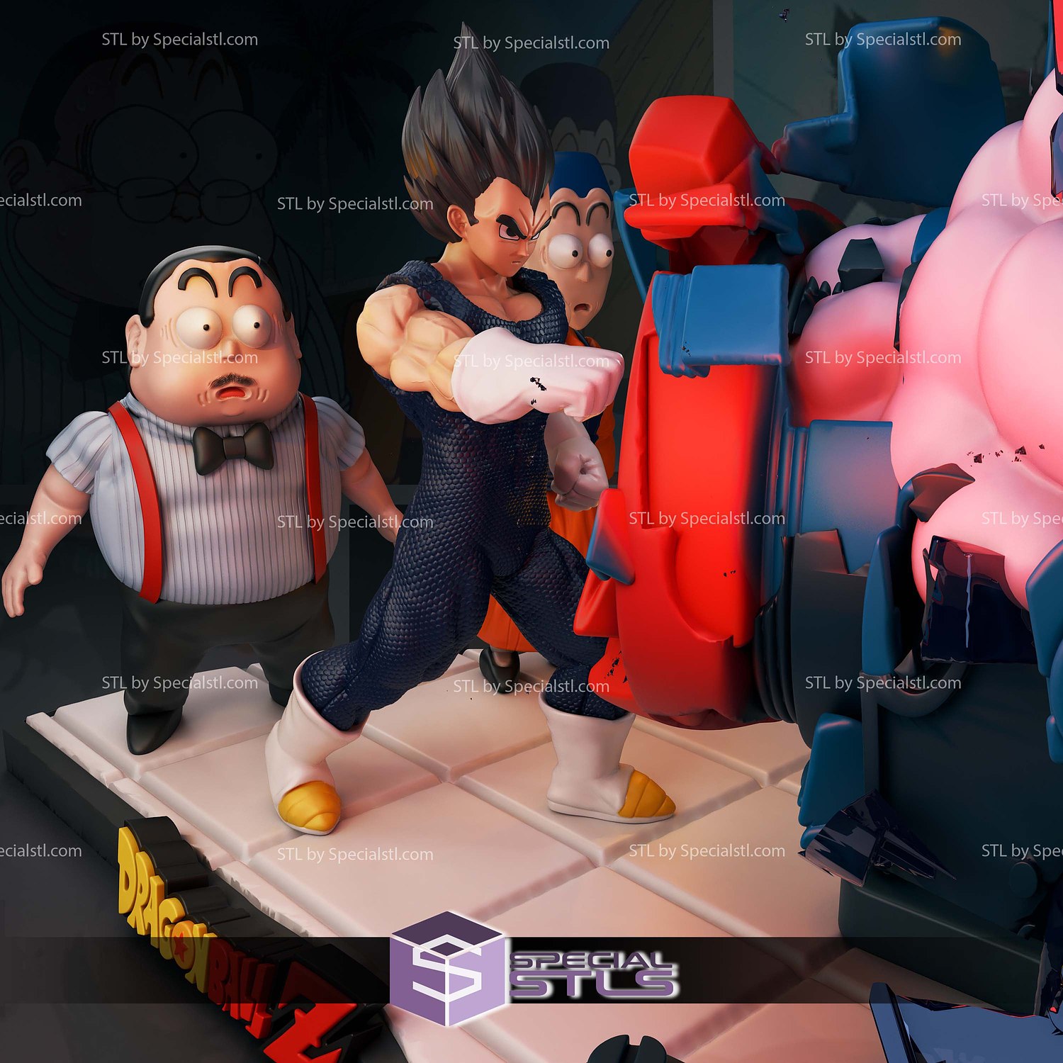 Vegeta World Martial Arts Tournament STL Files 3D Model — view 2