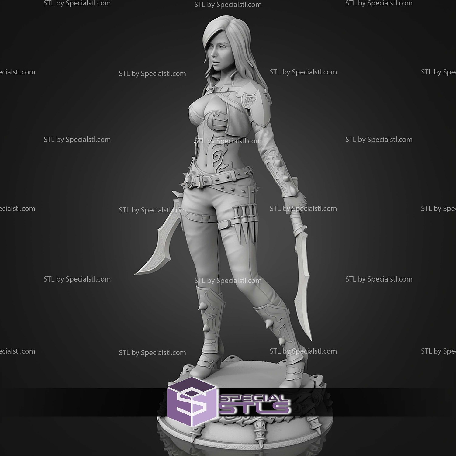 Katarina League of Legends 1-10 STL Files 3D Model — view 3