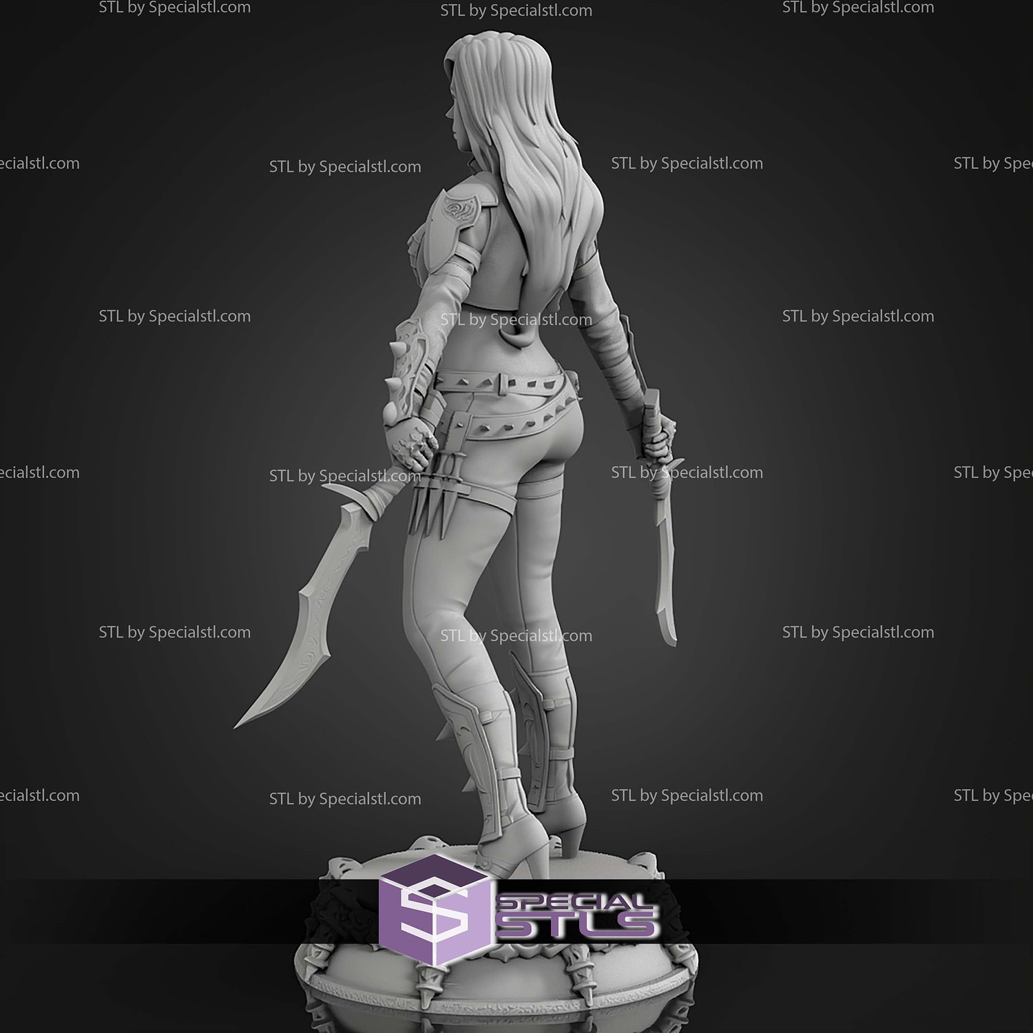 Katarina League of Legends 1-10 STL Files 3D Model — view 4