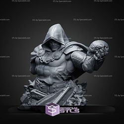 Dr Doom Real Face Bust STL Files 3D Model