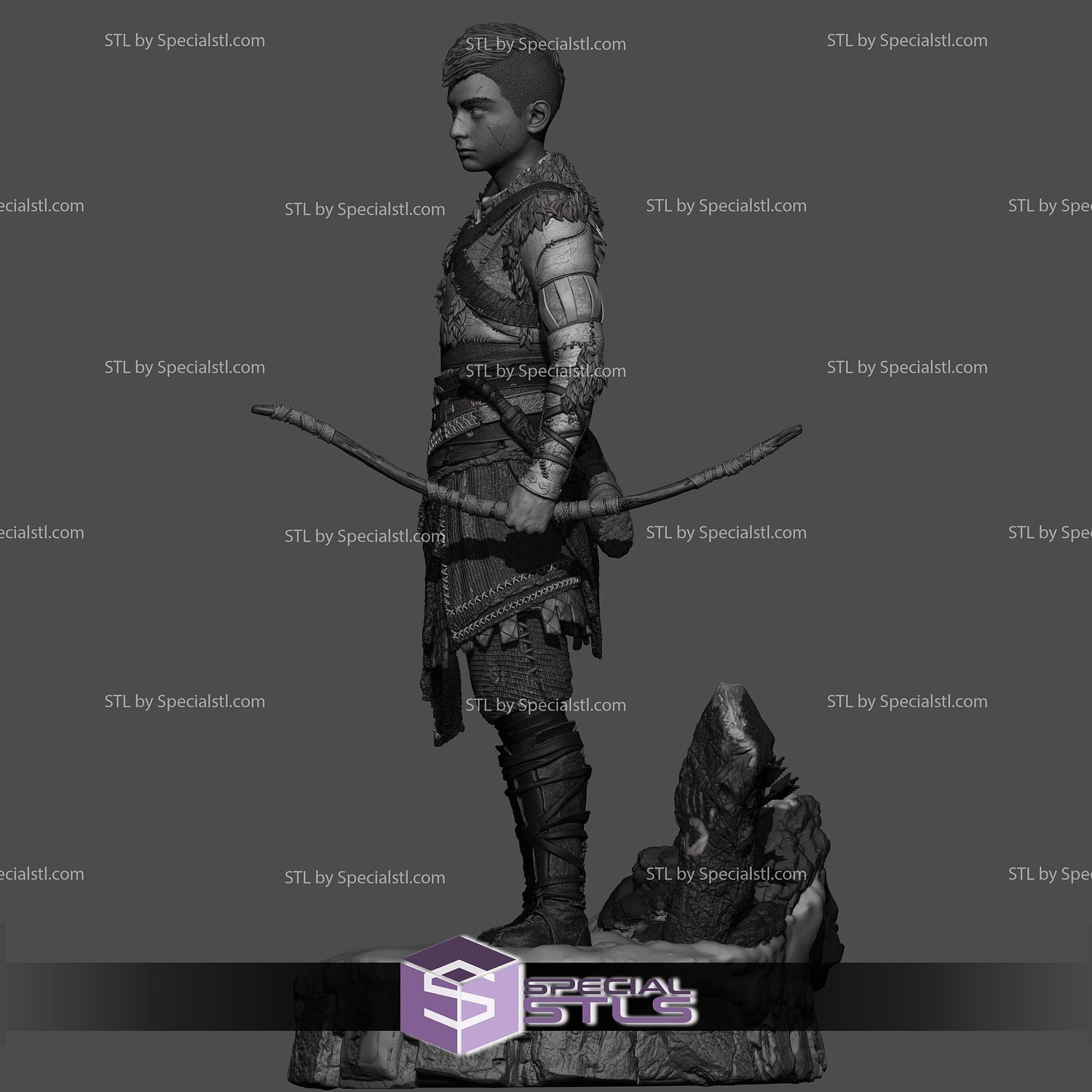 Atreus God of War Ragnarok 3D Printer Files STL Model — view 2