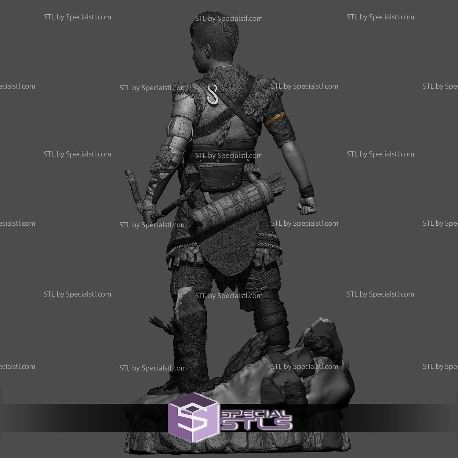 Atreus God of War Ragnarok 3D Printer Files STL Model — view 3
