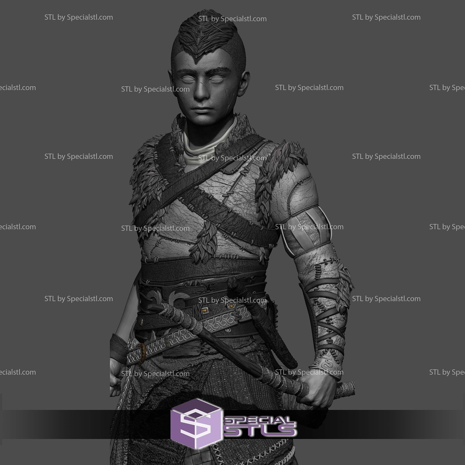 Atreus God of War Ragnarok 3D Printer Files STL Model — view 5
