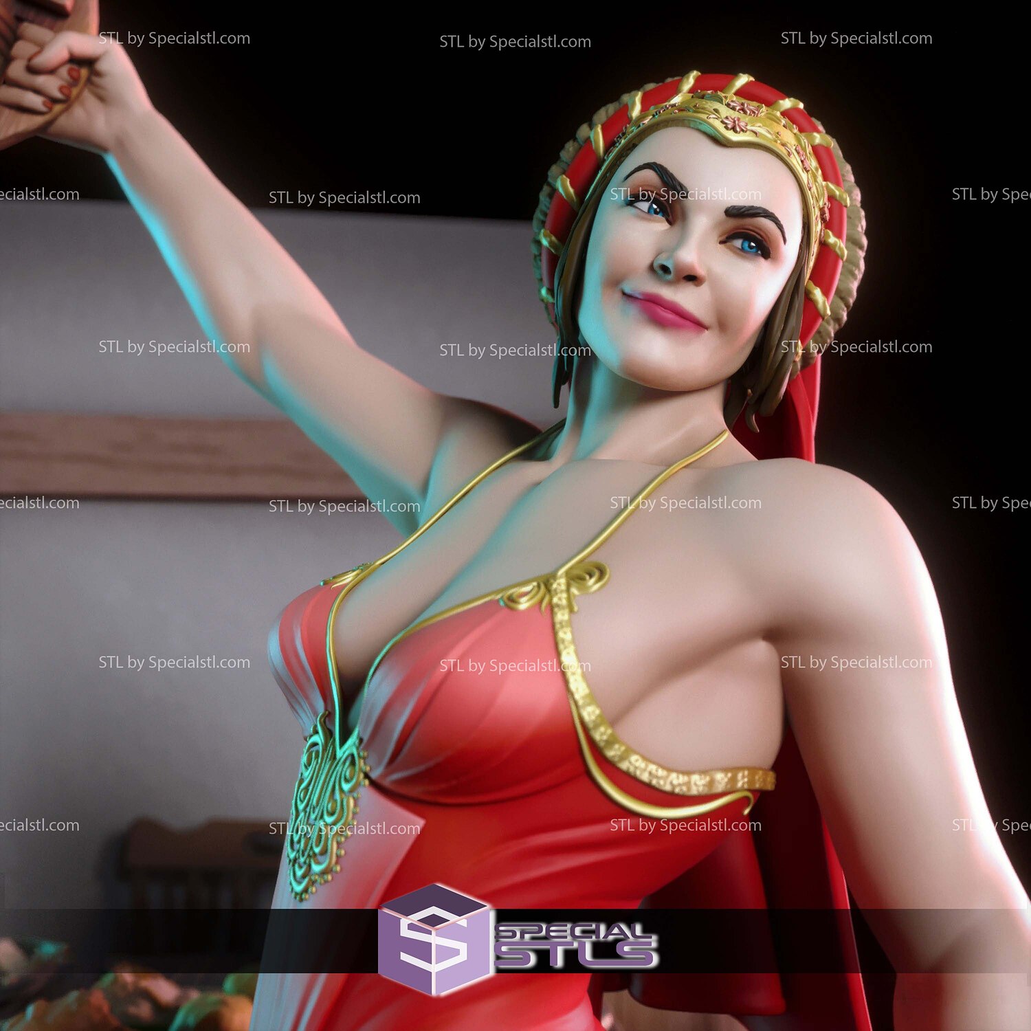 Pauline Trouble Sisters Digital STL Files 3D Model — view 6