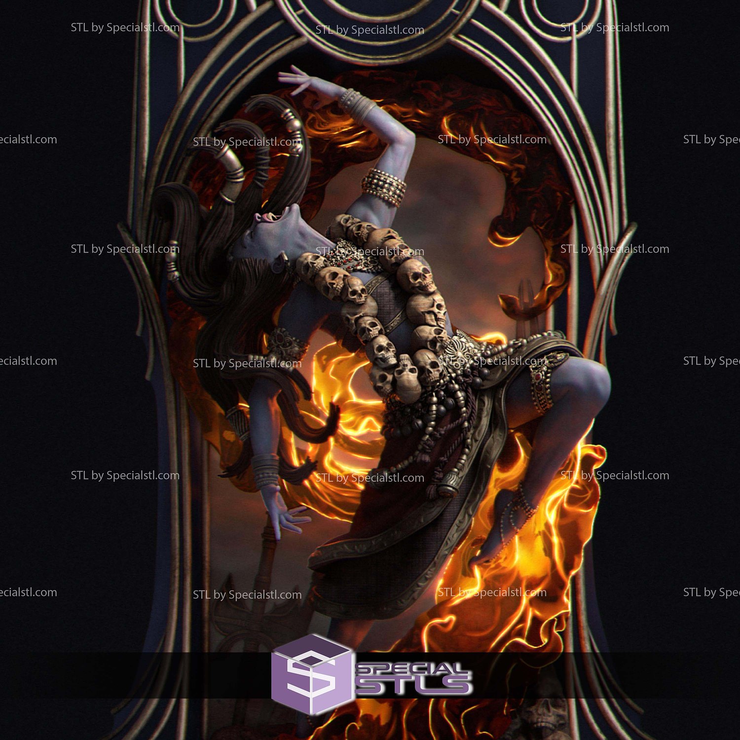 Tarot Arcana Temperance STL Files 3D Model — view 2